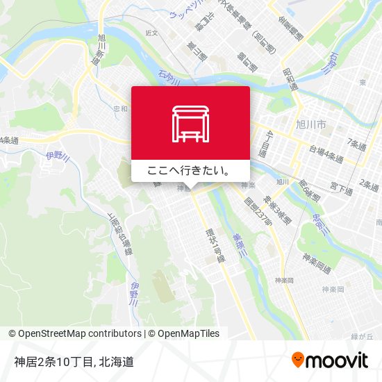 神居2条10丁目地図