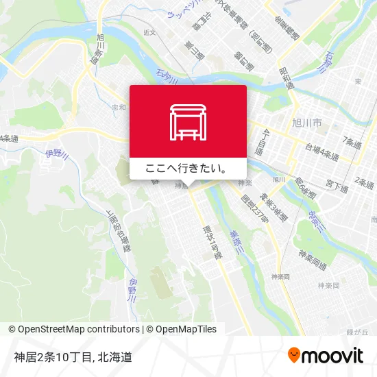 神居2条10丁目地図