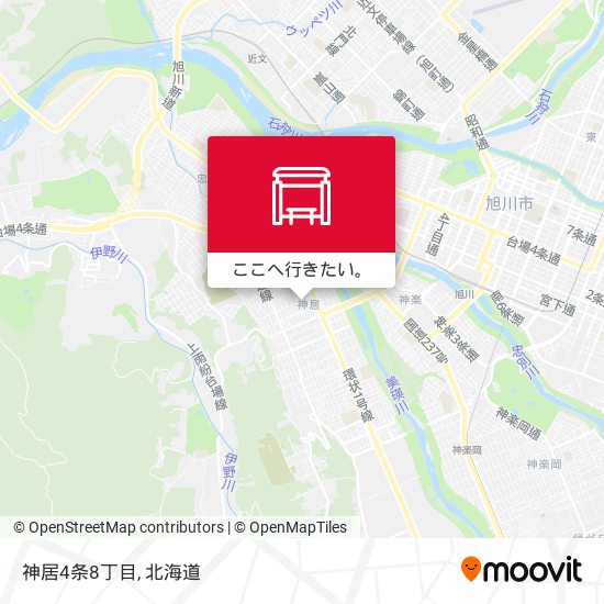 神居4条8丁目地図