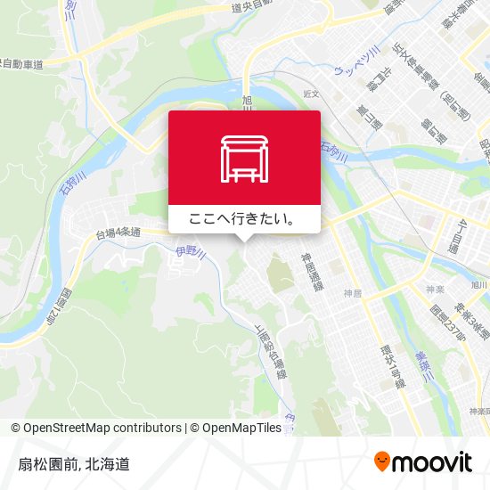 扇松園前地図