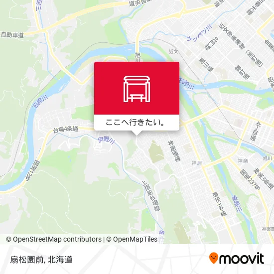 扇松園前地図