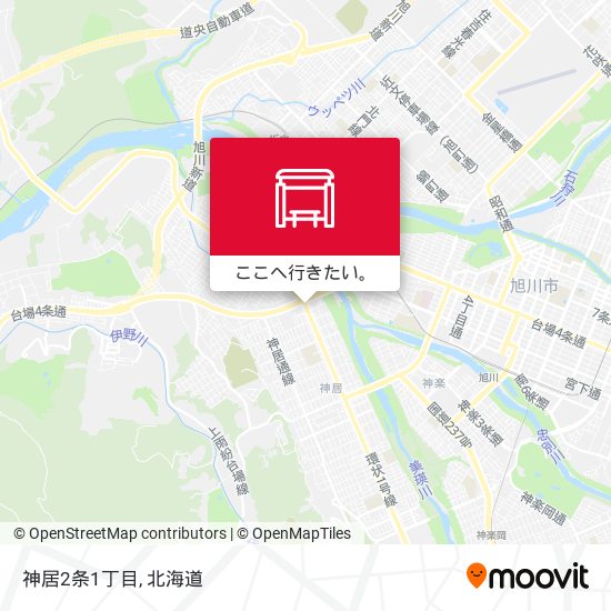 神居2条1丁目地図