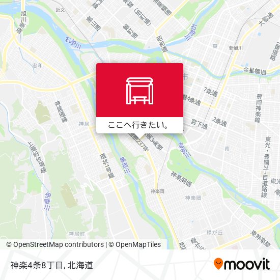 神楽4条8丁目地図