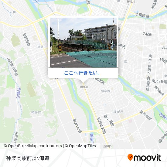 神楽岡駅前地図
