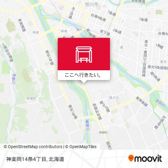 神楽岡14条4丁目地図