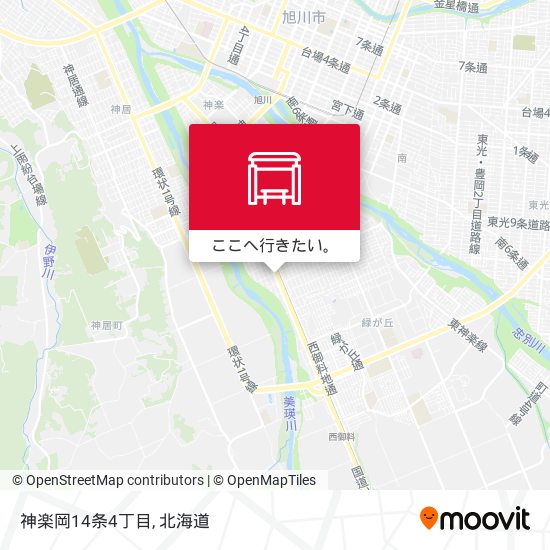 神楽岡14条4丁目地図