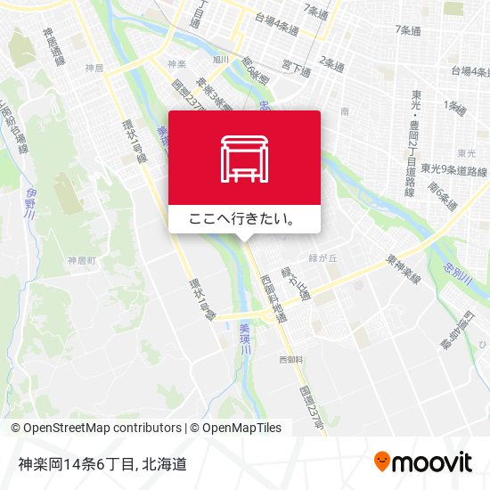 神楽岡14条6丁目地図