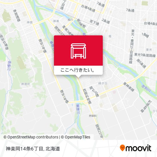 神楽岡14条6丁目地図