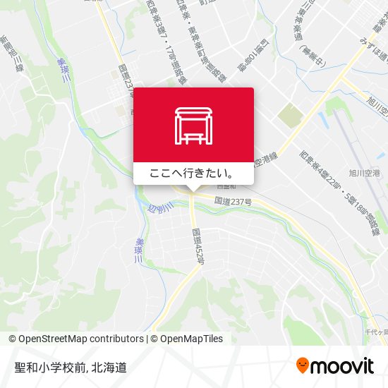 聖和小学校前地図