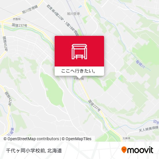 千代ヶ岡小学校前地図