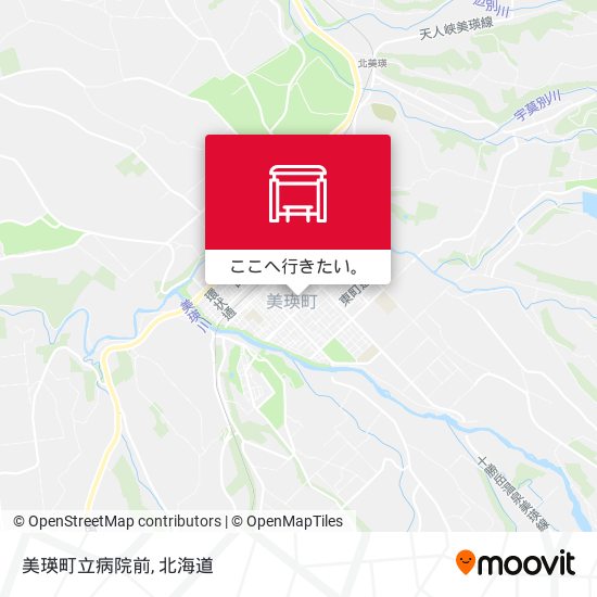 美瑛町立病院前地図