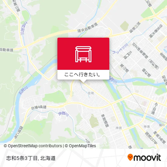 忠和5条3丁目地図
