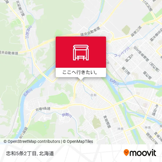 忠和5条2丁目地図