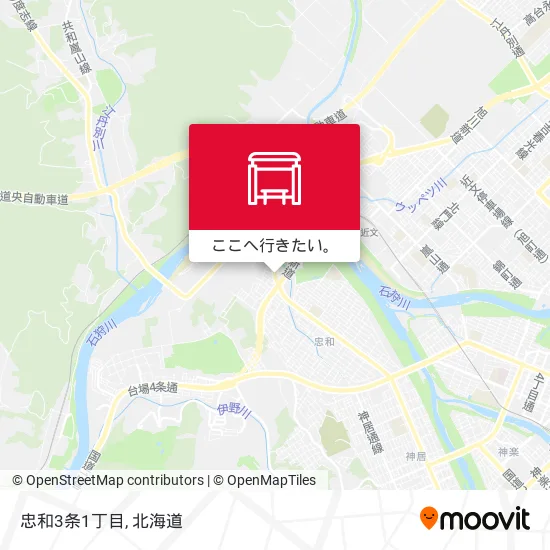 忠和3条1丁目地図