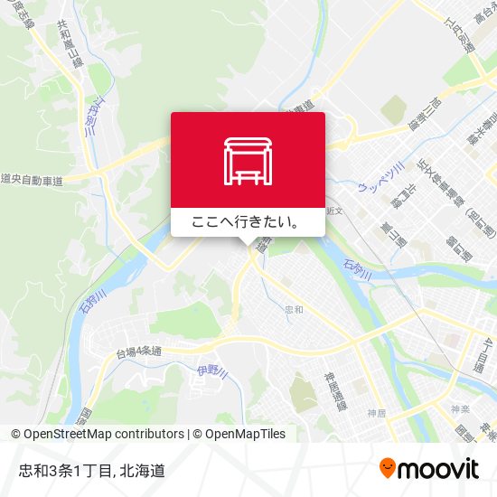 忠和3条1丁目地図