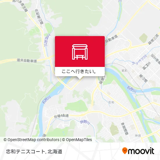 忠和テニスコート地図