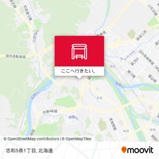 忠和5条1丁目地図
