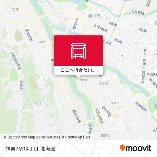 神楽7条14丁目地図