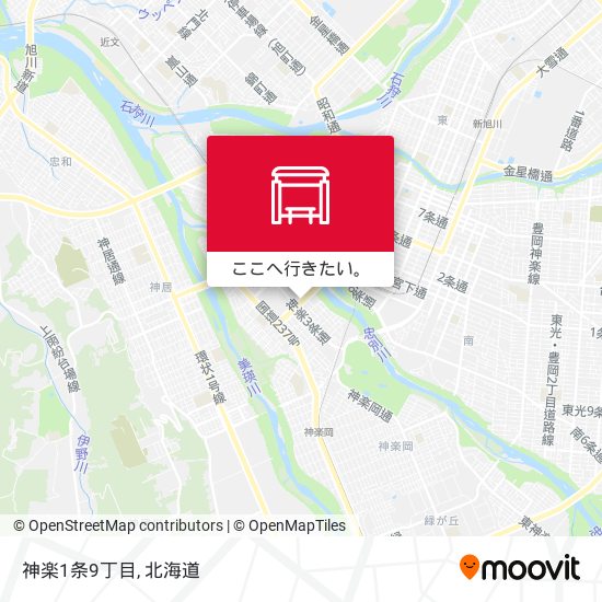 神楽1条9丁目地図