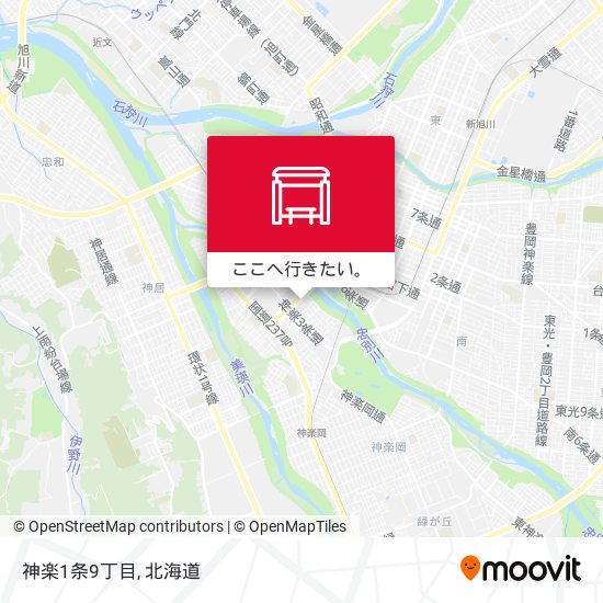 神楽1条9丁目地図