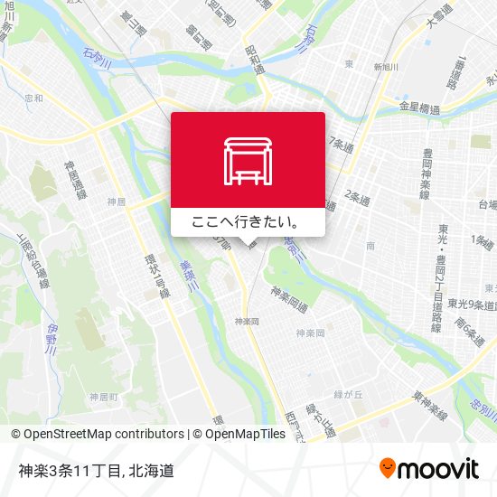 神楽3条11丁目地図