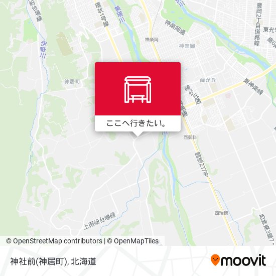 神社前(神居町)地図