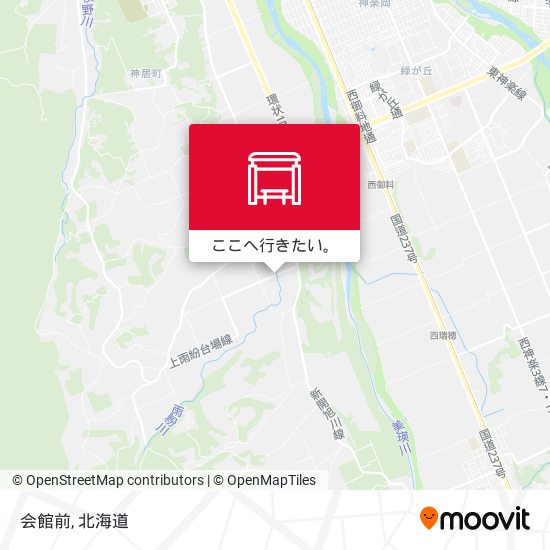 会館前地図