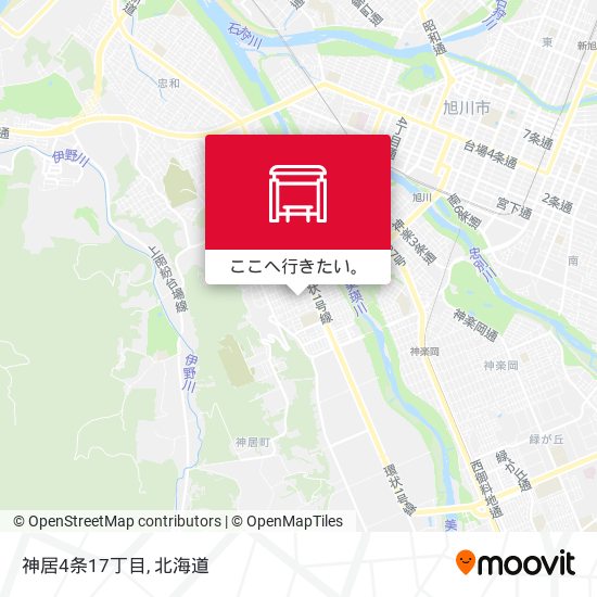 神居4条17丁目地図