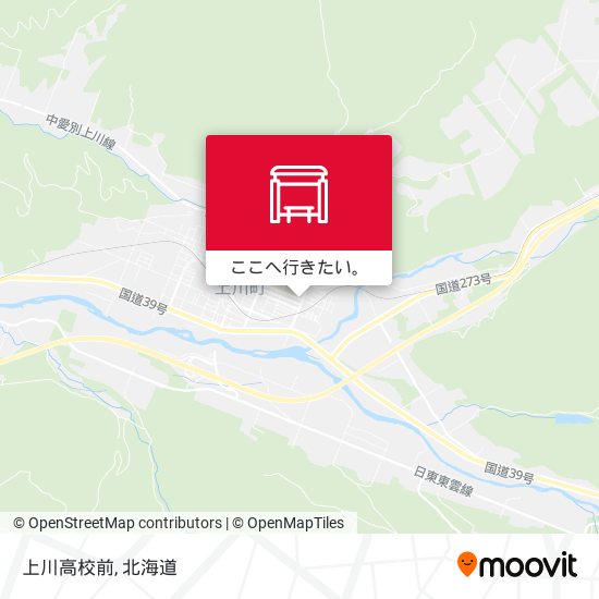 上川高校前地図