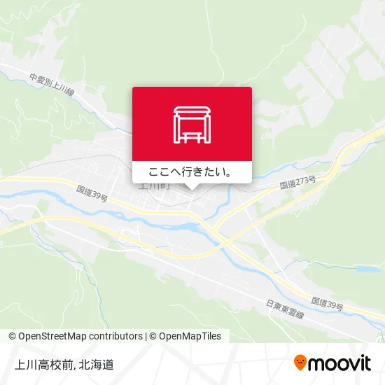 上川高校前地図