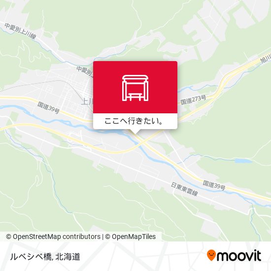 ルベシベ橋地図