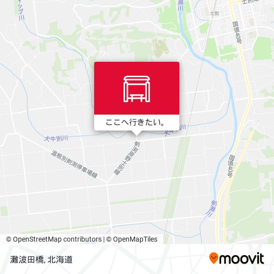 灘波田橋地図
