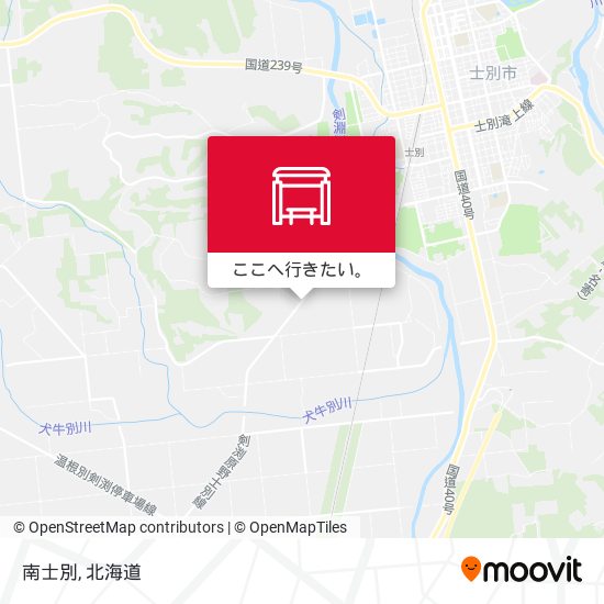 南士別地図