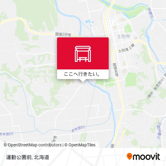 運動公園前地図