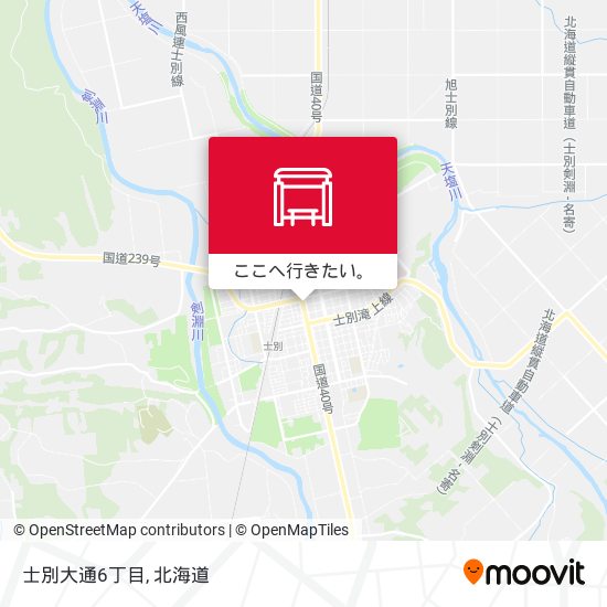 士別大通6丁目地図