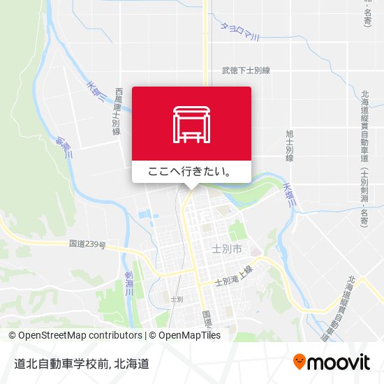 道北自動車学校前地図