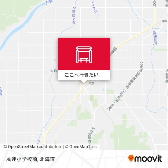 風連小学校前地図