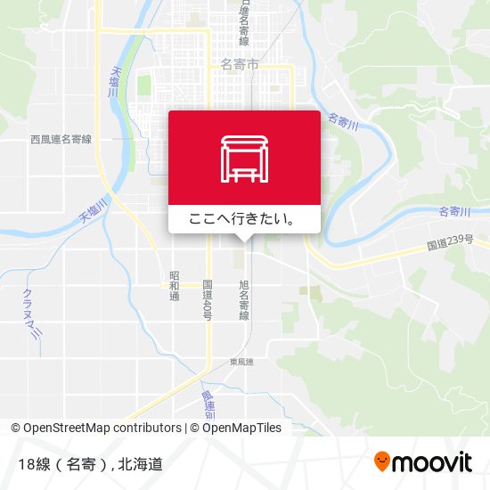 18線（名寄）地図