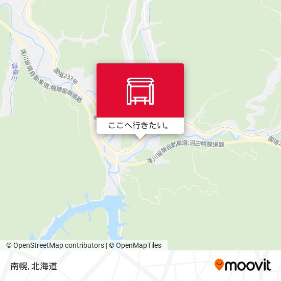 南幌地図