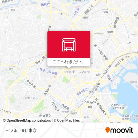 三ツ沢上町地図