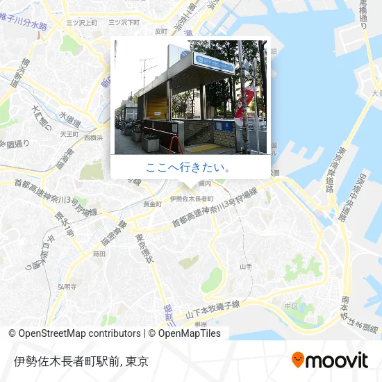 伊勢佐木長者町駅前地図