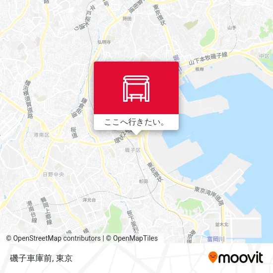 磯子車庫前地図