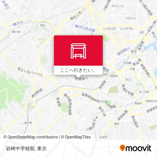 岩崎中学校前地図