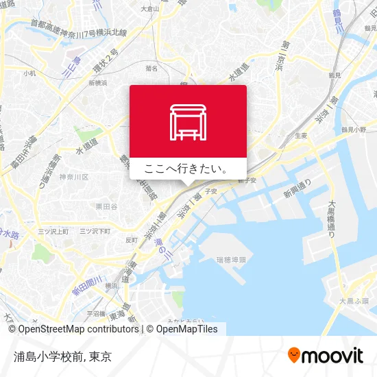 浦島小学校前地図