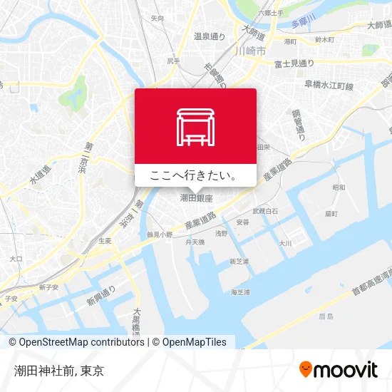 潮田神社前地図