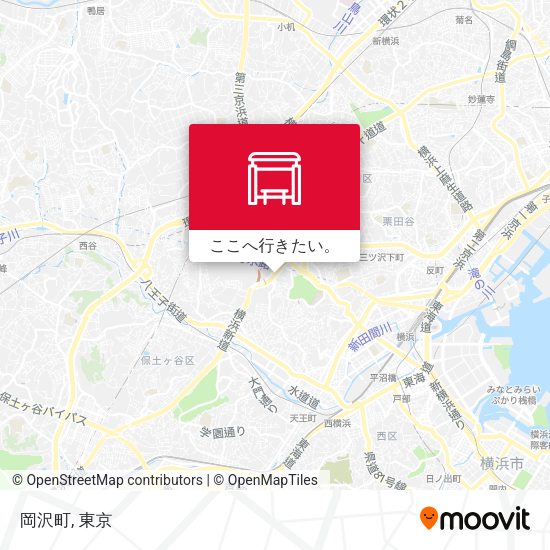 岡沢町地図