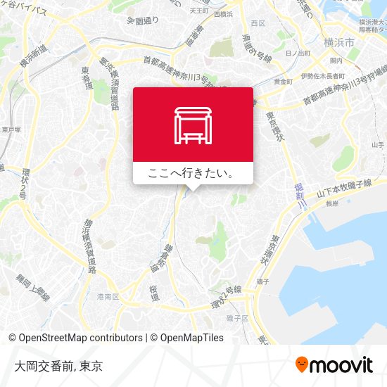大岡交番前地図