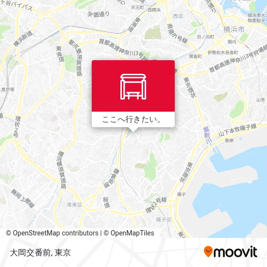 大岡交番前地図