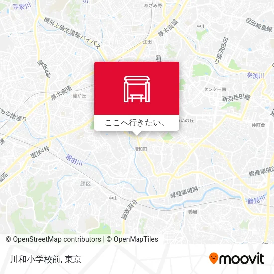 川和小学校前地図