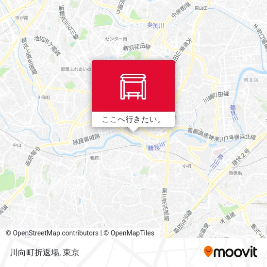 川向町折返場地図